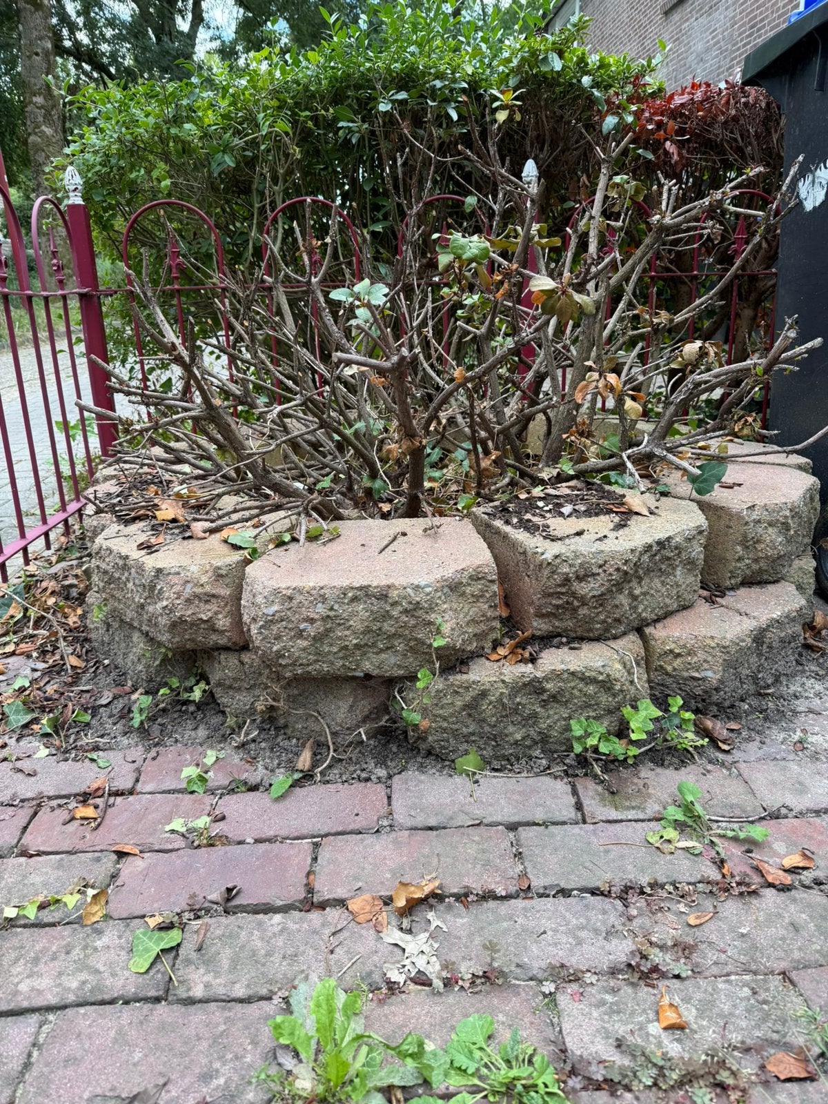 24 Stenen tbv bloembak, met of zonder planten, Tuin en Terras, Ophalen, Gebruikt
