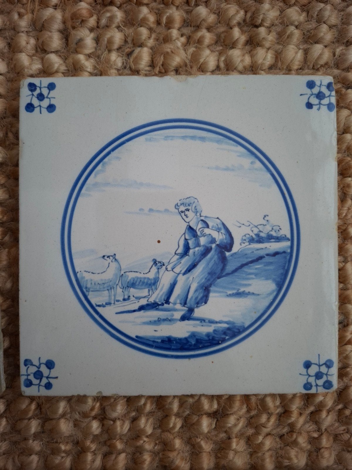 beschilderde antieke witjes met diverse scènes, Antiek en Kunst, Ophalen