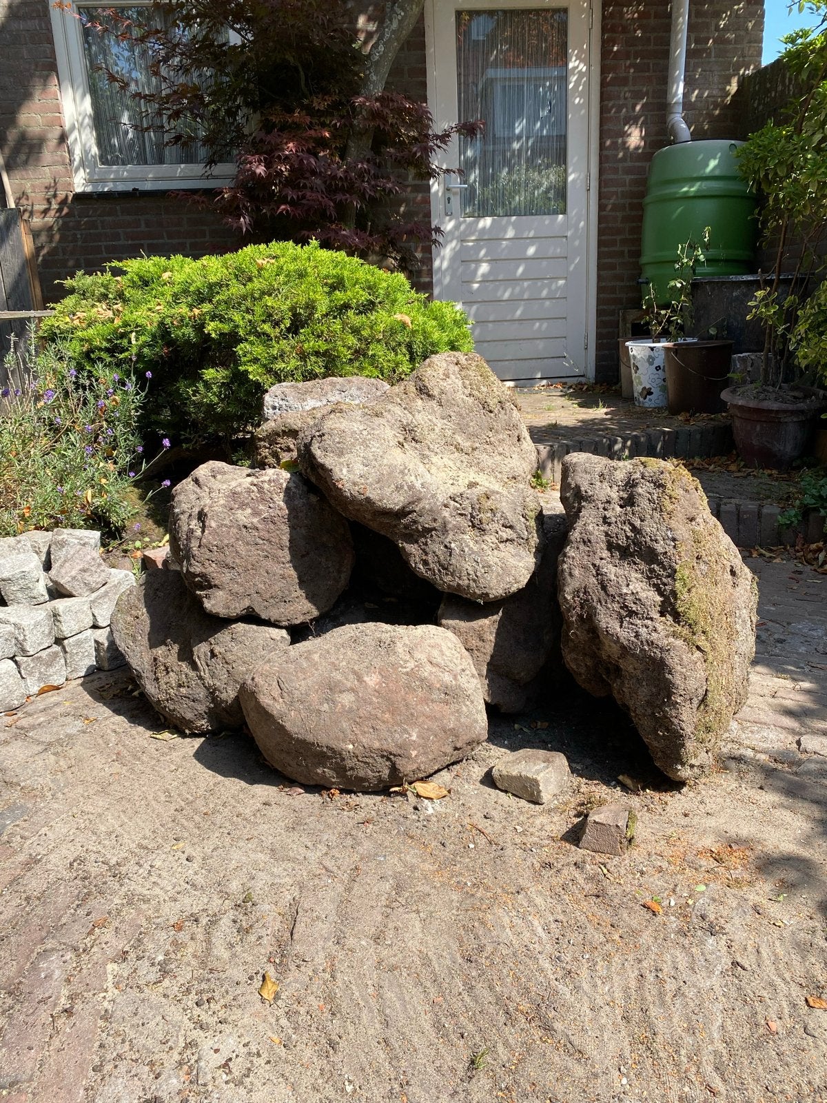 Partij lavastenen voor tuin of vijver, Ophalen, Zo goed als nieuw, Kei, Lava
