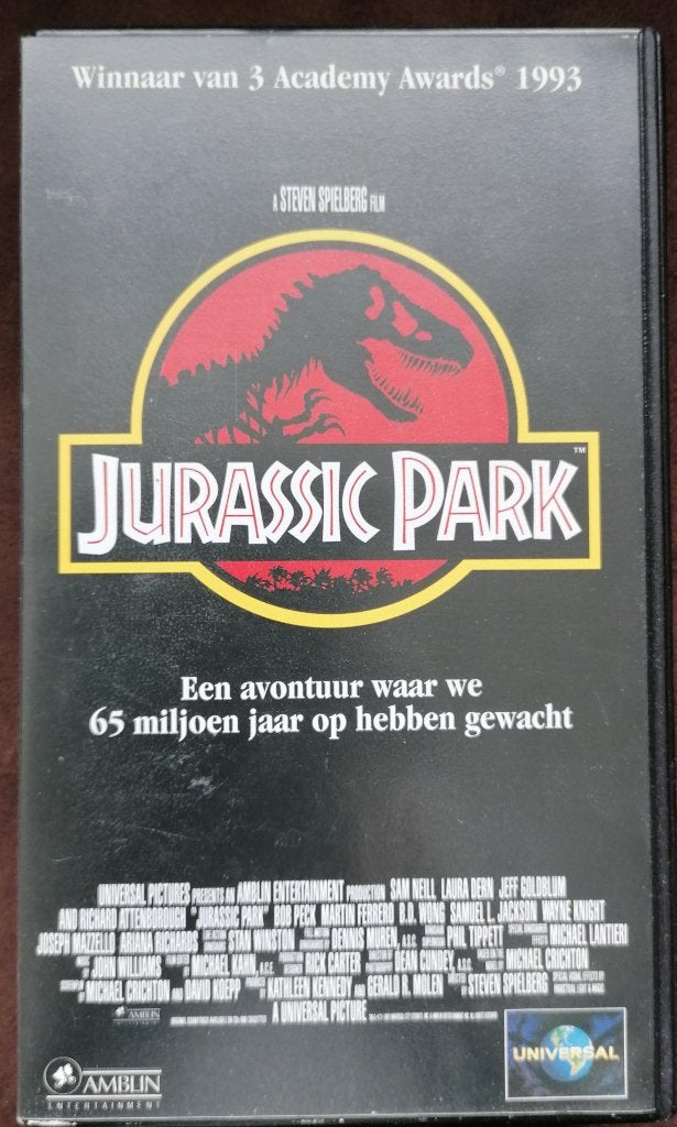 Videoband VHS Jurassic Park, Alle leeftijden, Ophalen of Verzenden, Zo goed als nieuw, Overige genres