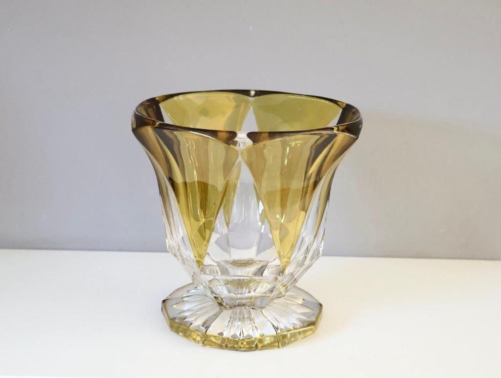 Vaas - Art Deco - Kristal - Boheems, Ophalen of Verzenden