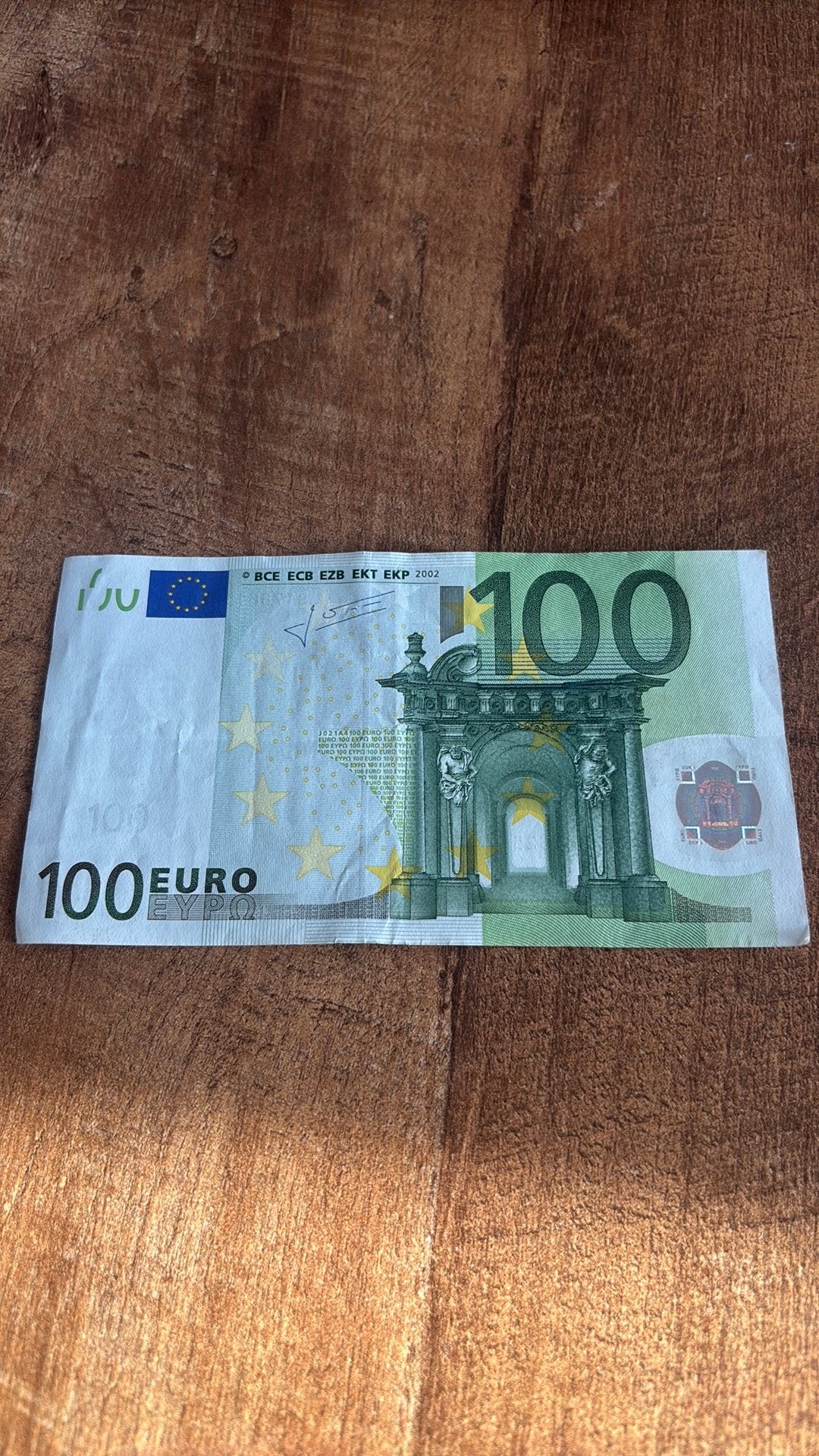 €100 biljet oud model 2002, Ophalen, Overige landen, 100 euro