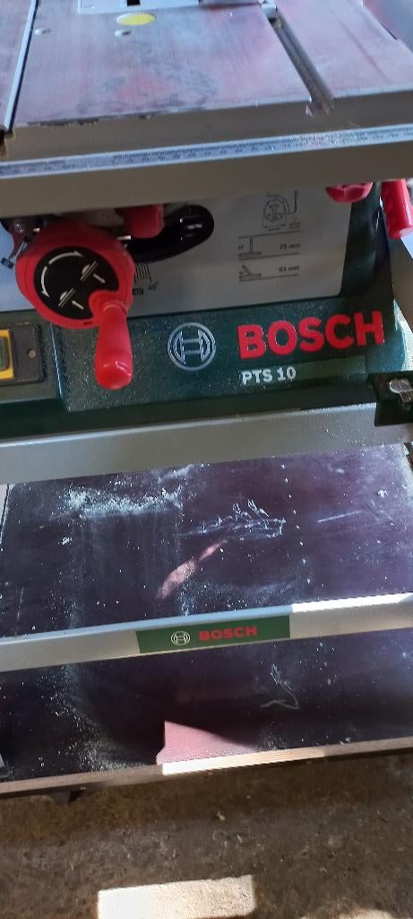 zaagtafel Bosch Pts 10, Ophalen, Cirkelzaag, Zo goed als nieuw, 30 tot 70 mm
