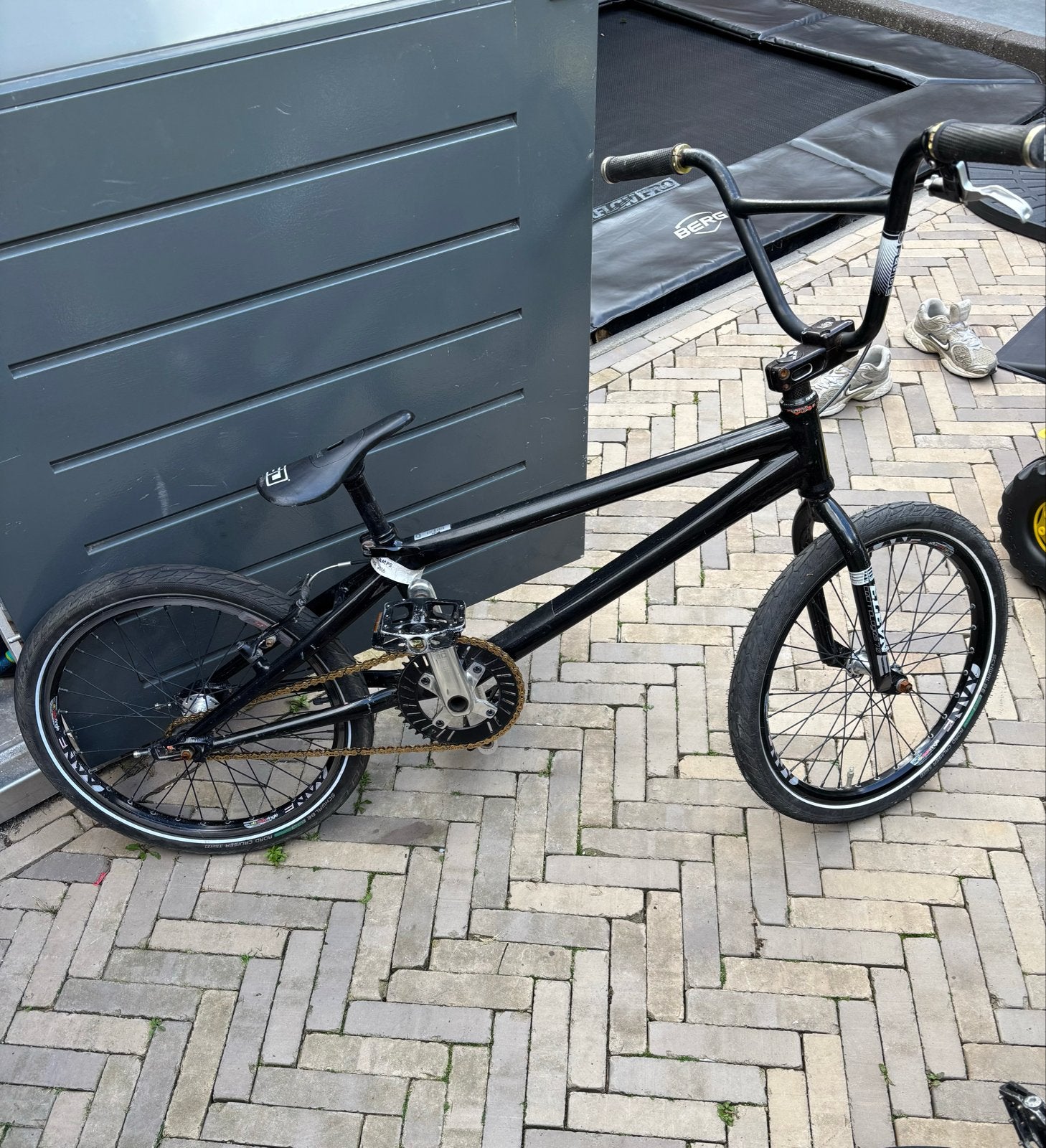Zwarte BMX fiets - Gebruikt maar in goede staat, Ophalen, Gebruikt, Velgrem, Aluminium