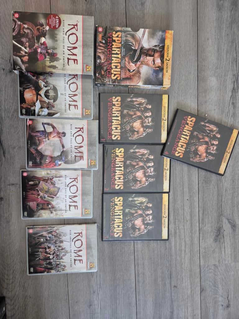 Spartacus en Rome DVD Boxsets - Historische Drama Collectie, Vanaf 16 jaar, Ophalen of Verzenden, Historisch of Kostuumdrama, Boxset