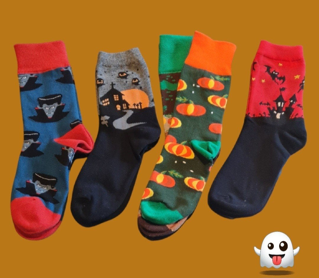 HALLOWEEN SOKKEN - 4 PAAR !, Ophalen of Verzenden, Nieuw