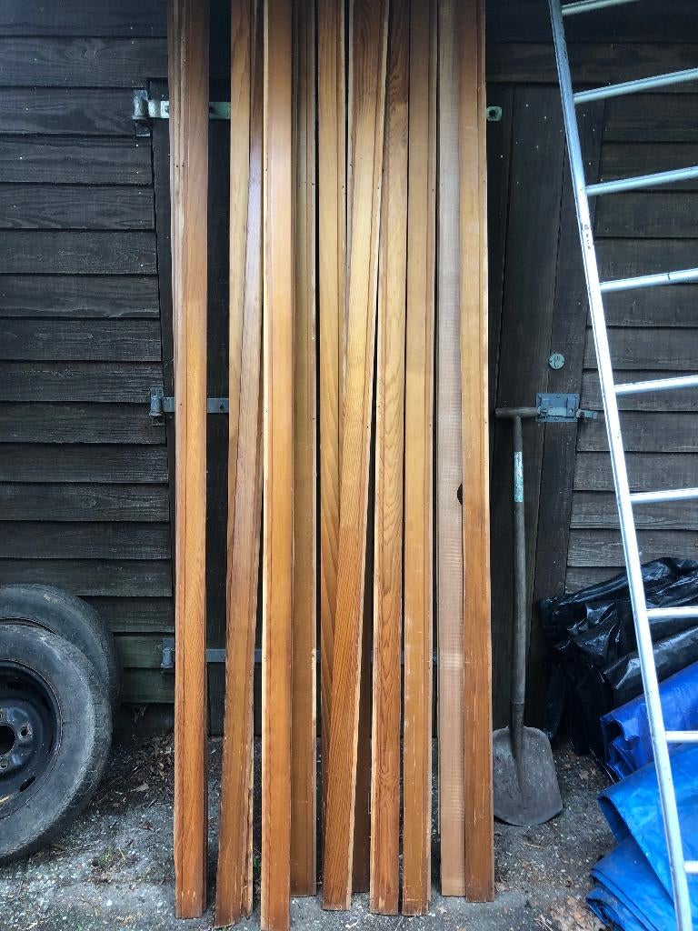 3 soorten red ceder schootjes schroten, boot camper sauna, Ophalen, Gebruikt, 50 mm of meer, Balk