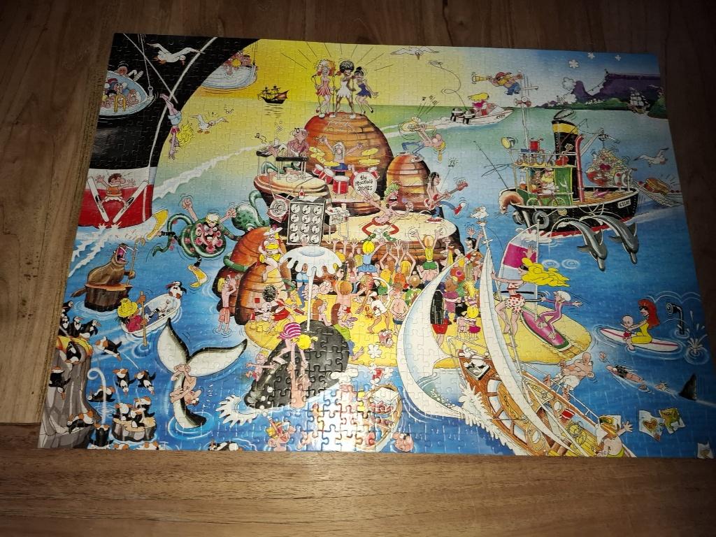 Puzzel Rocking Stones 1000 stukjes 68 x 49 cm 05221 King, Ophalen of Verzenden, 500 t/m 1500 stukjes, Zo goed als nieuw, Legpuzzel