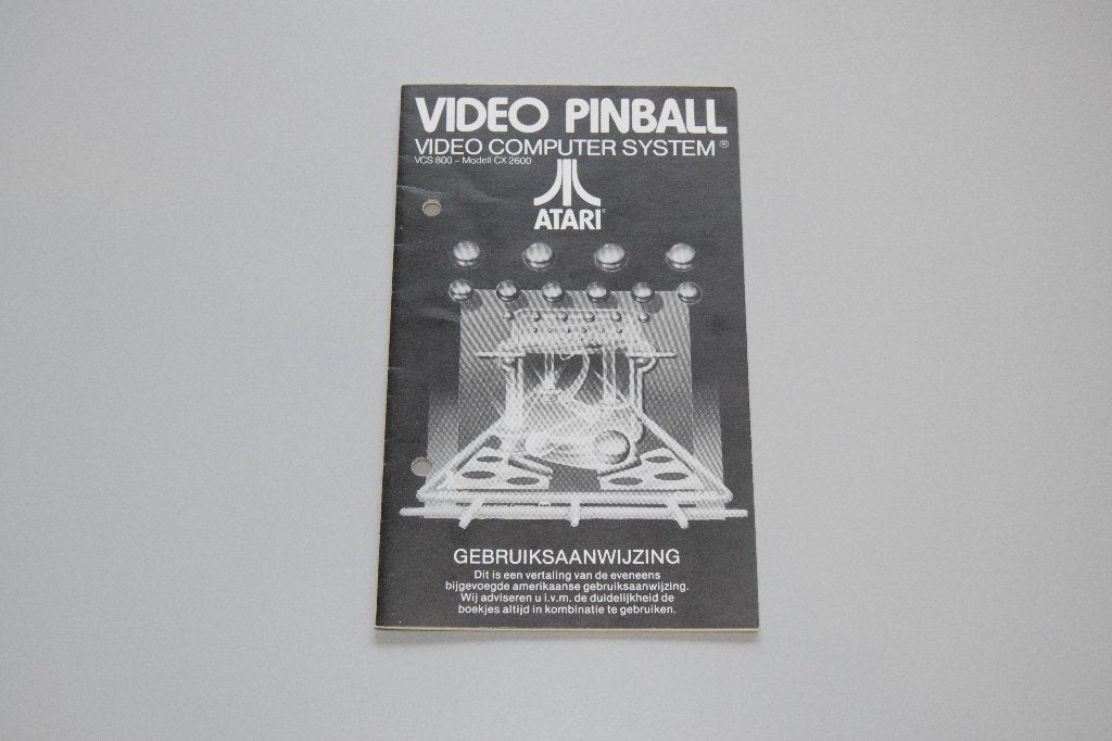 Atari 2600 : Video Pinball (alleen Nederlandse Handleiding), Gebruikt, Overige genres, 1 speler, Ophalen of Verzenden