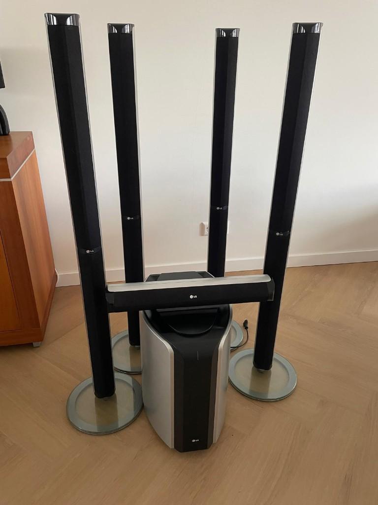Te Koop LG Home System Surrond 5.1, Gebruikt, 70 watt of meer, 5.1-systeem, Dvd-speler
