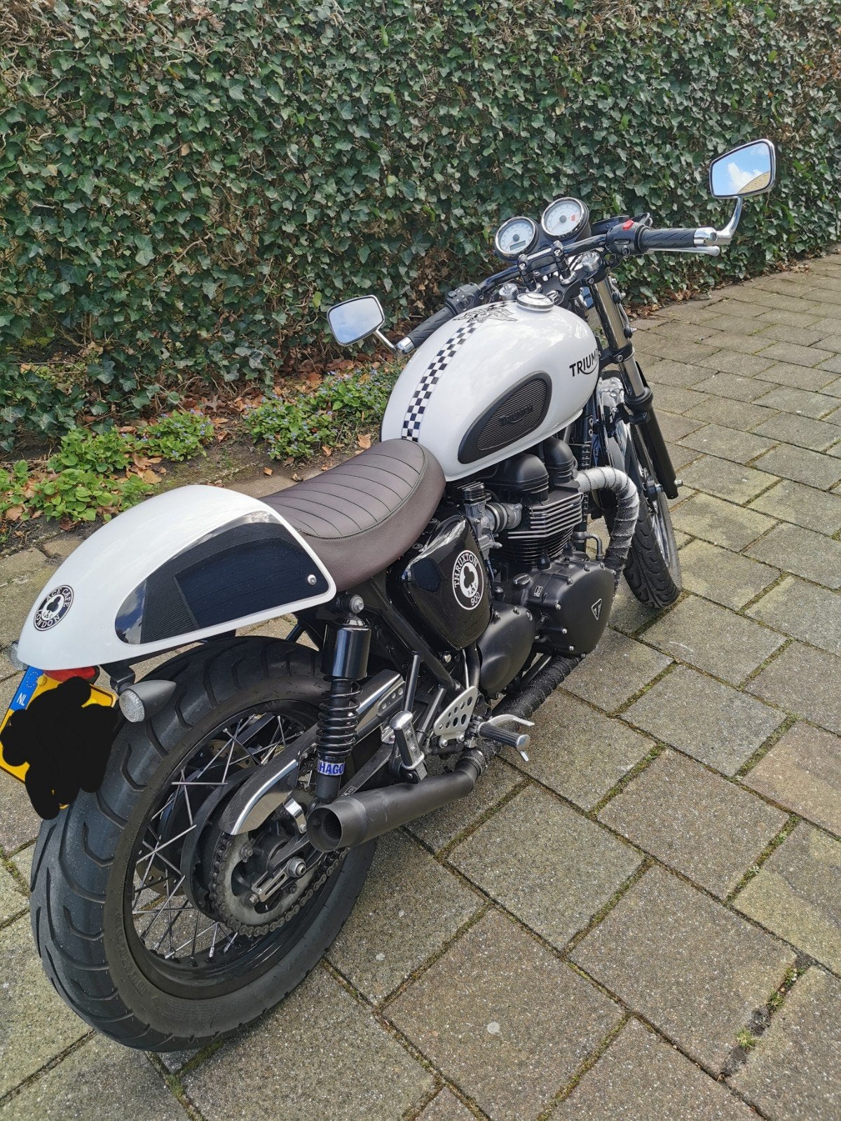 Triumph Thruxton Ace Cafe 2015 - Speciale Editie, 2 cilinders, Motorrijbewijs A, Gebruikt, 900 cc