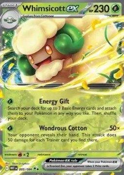 Pokemon - Whimsicott ex (WHT 005) Double rare.., Ophalen of Verzenden, Nieuw, Losse kaart, Foil