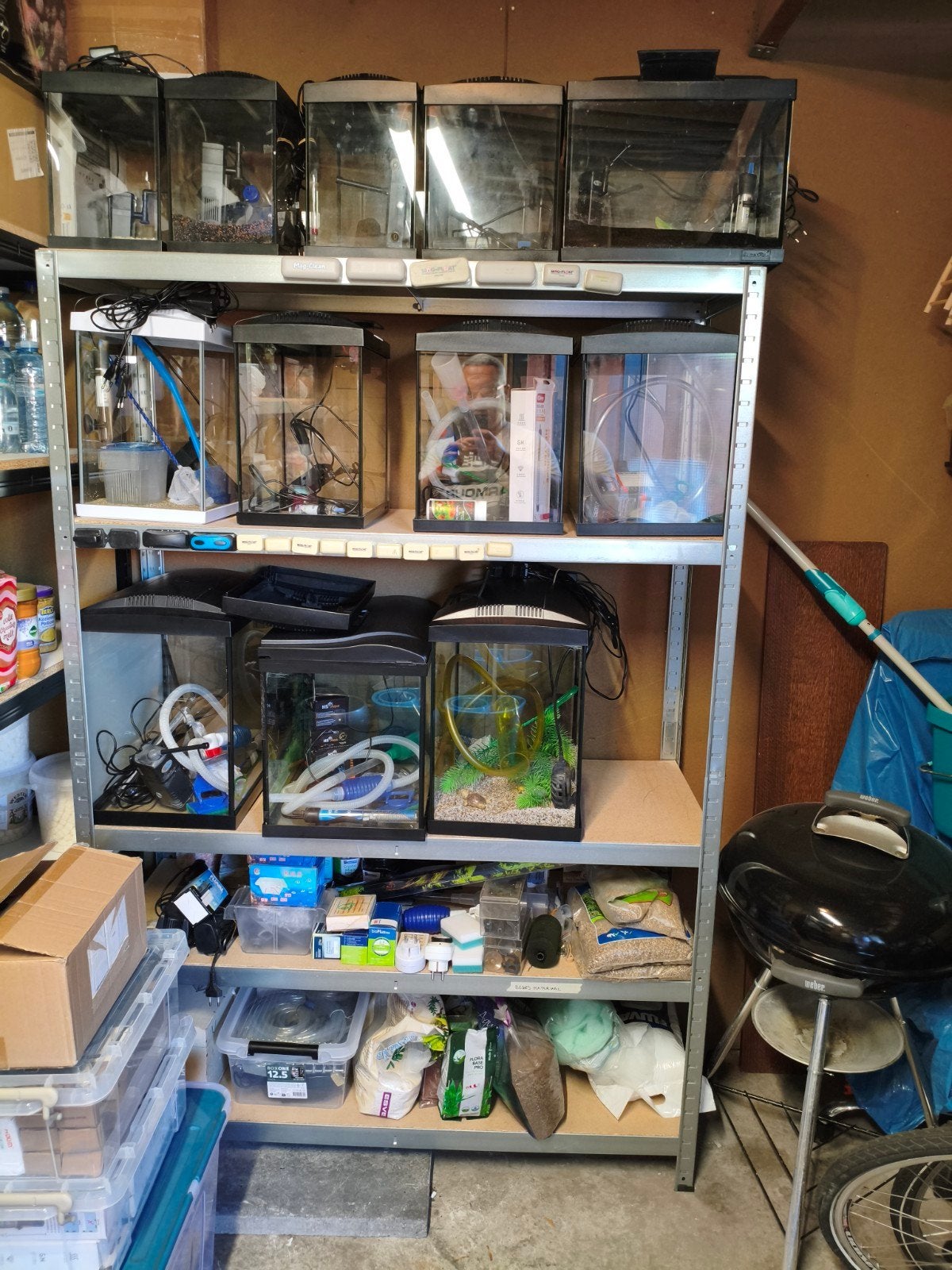 Diverse nette complete aquaria te koop., Ophalen, Inclusief deksel, Zo goed als nieuw, Leeg aquarium