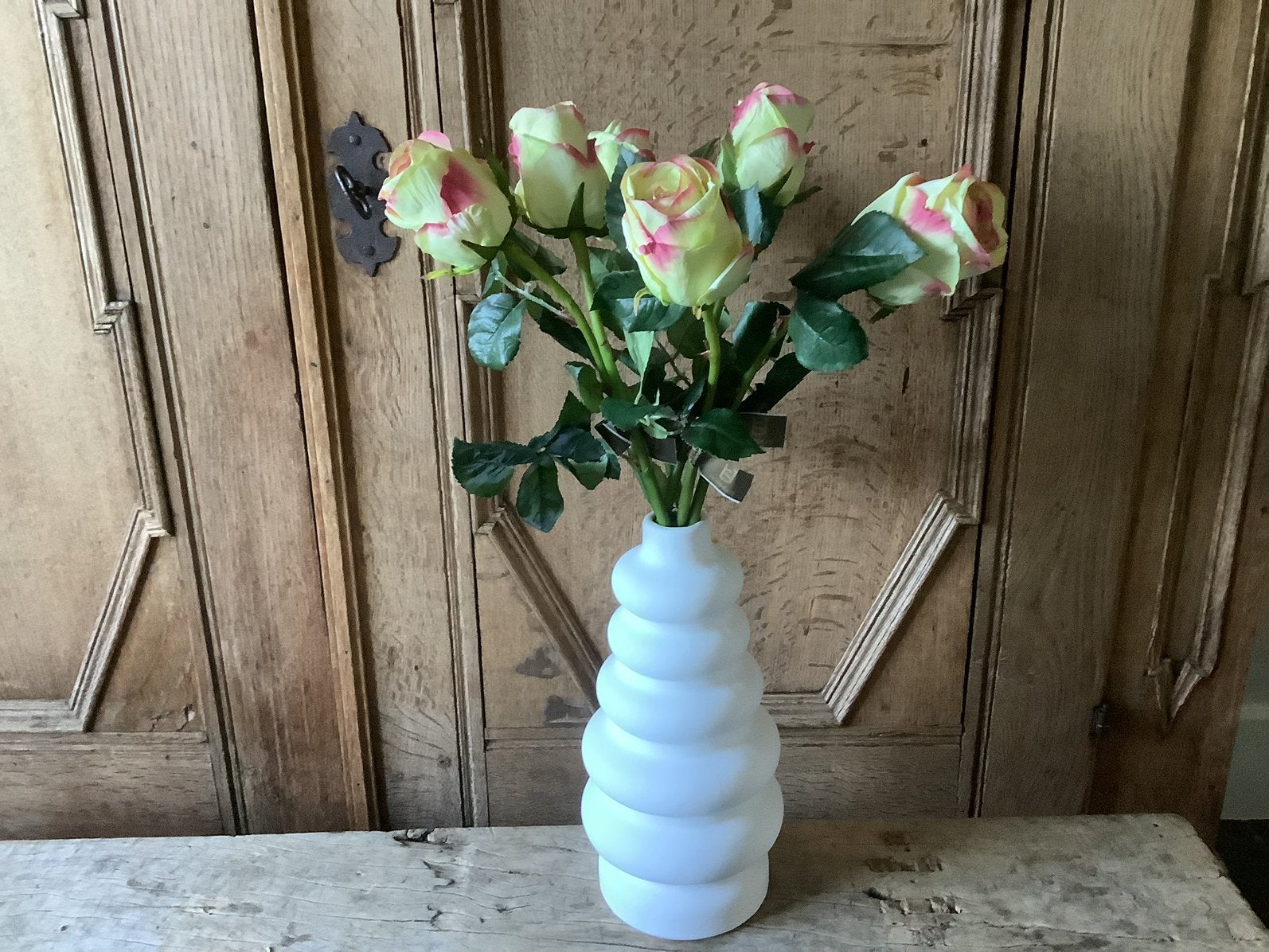 NIEUW 6 echt uitziende en grote rozen kunstbloemen, Ophalen of Verzenden, Nieuw