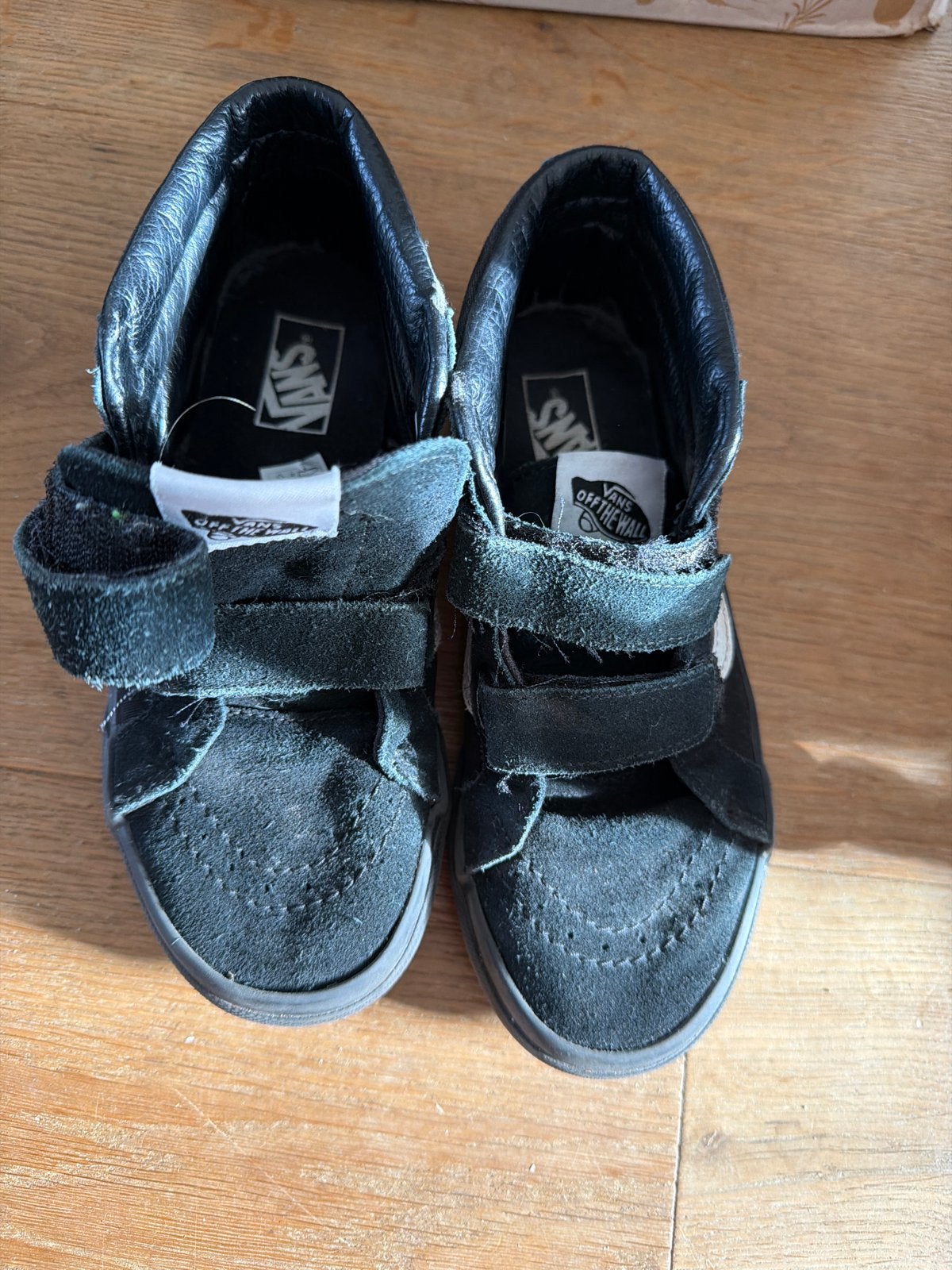 Vans Sk8-Hi klittenband sneakers zwart - maat 31.5, Ophalen of Verzenden, Gebruikt, Jongen of Meisje, Schoenen