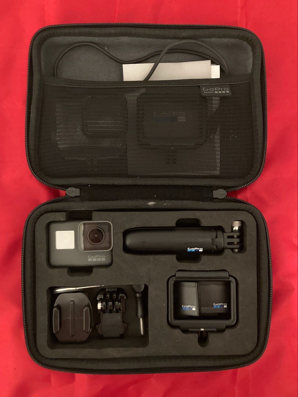 GoPro Hero 5 Black - 4K video set met SD en nieuwe batterij, Ophalen of Verzenden, Zo goed als nieuw, GoPro