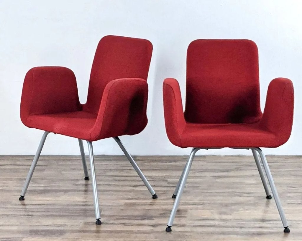 Ikea stoel Patrick rood (2), Huis en Inrichting, Stoelen, Ophalen, Zo goed als nieuw, Rood, Twee