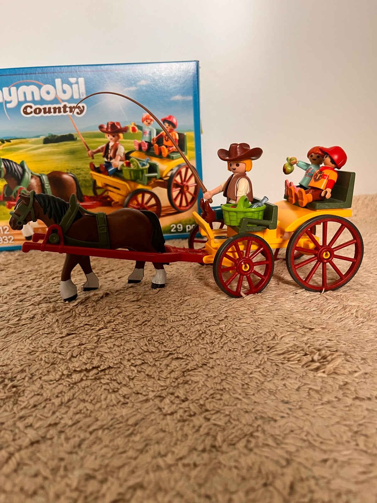 Playmobil Country Paardenkoets met figuren en accessoires, Ophalen, Complete set, Voertuig, Zo goed als nieuw