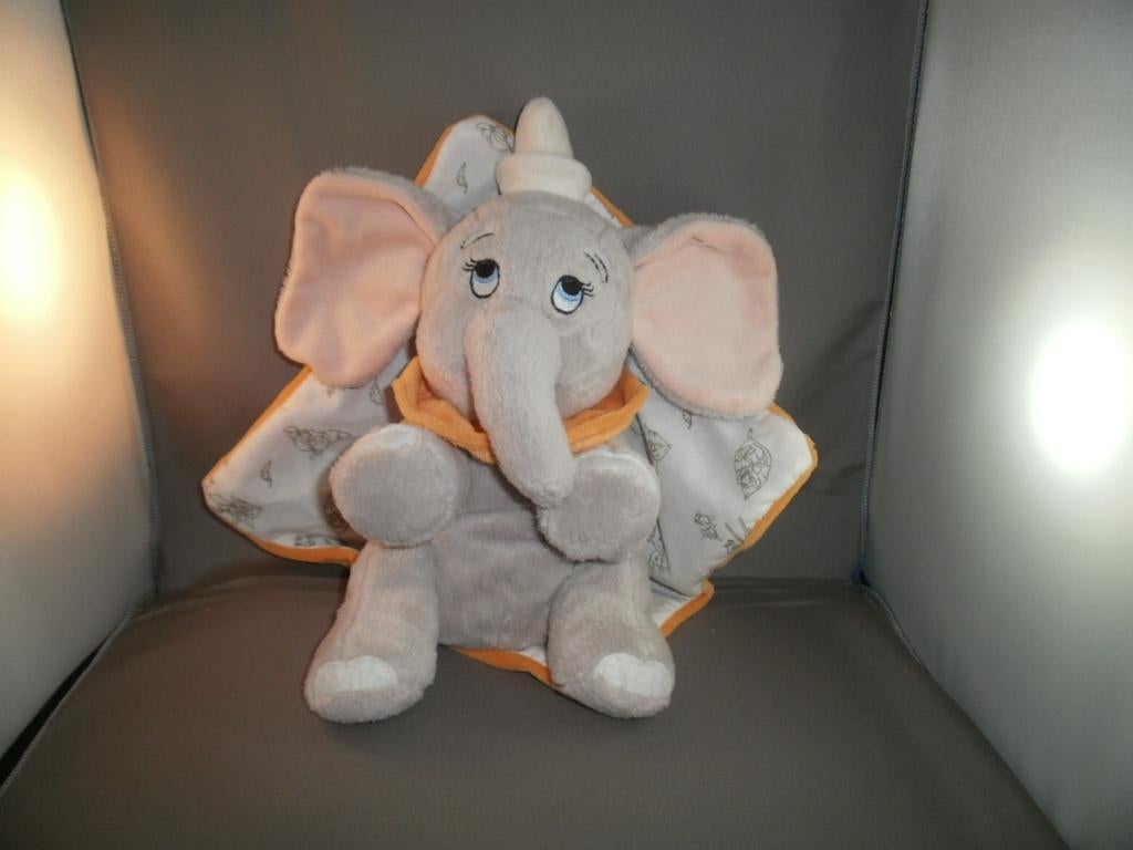 nicotoy Disney Simba toy olifant met dekentje grijs/oranje, Kinderen en Baby's, Speelgoed | Knuffels en Pluche, Disney, Grijs