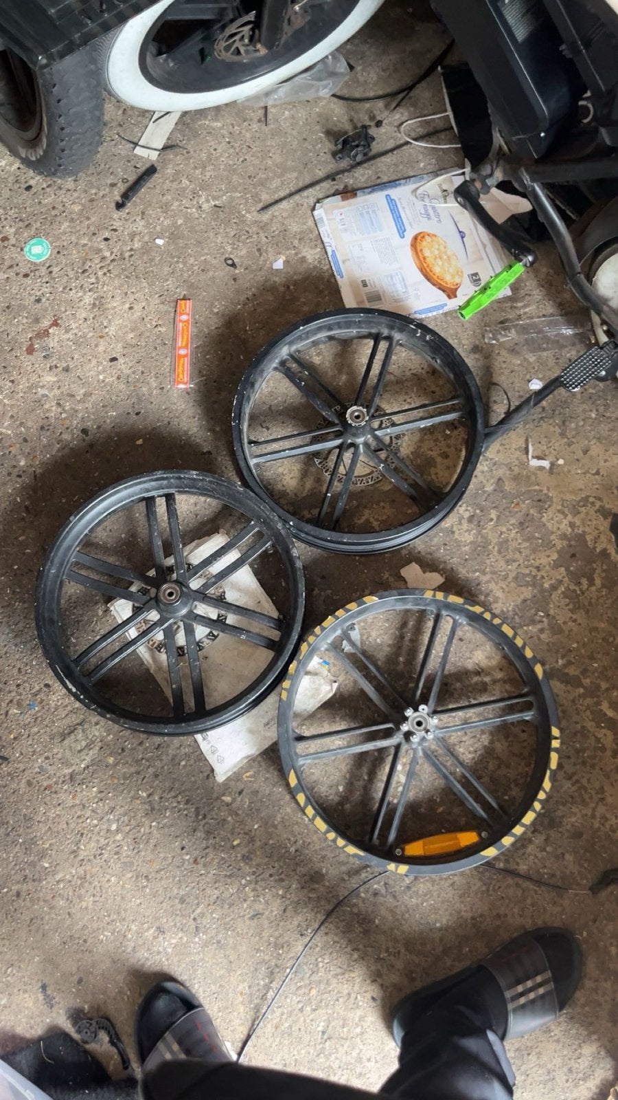 Fatbike voorvelgen, Ophalen