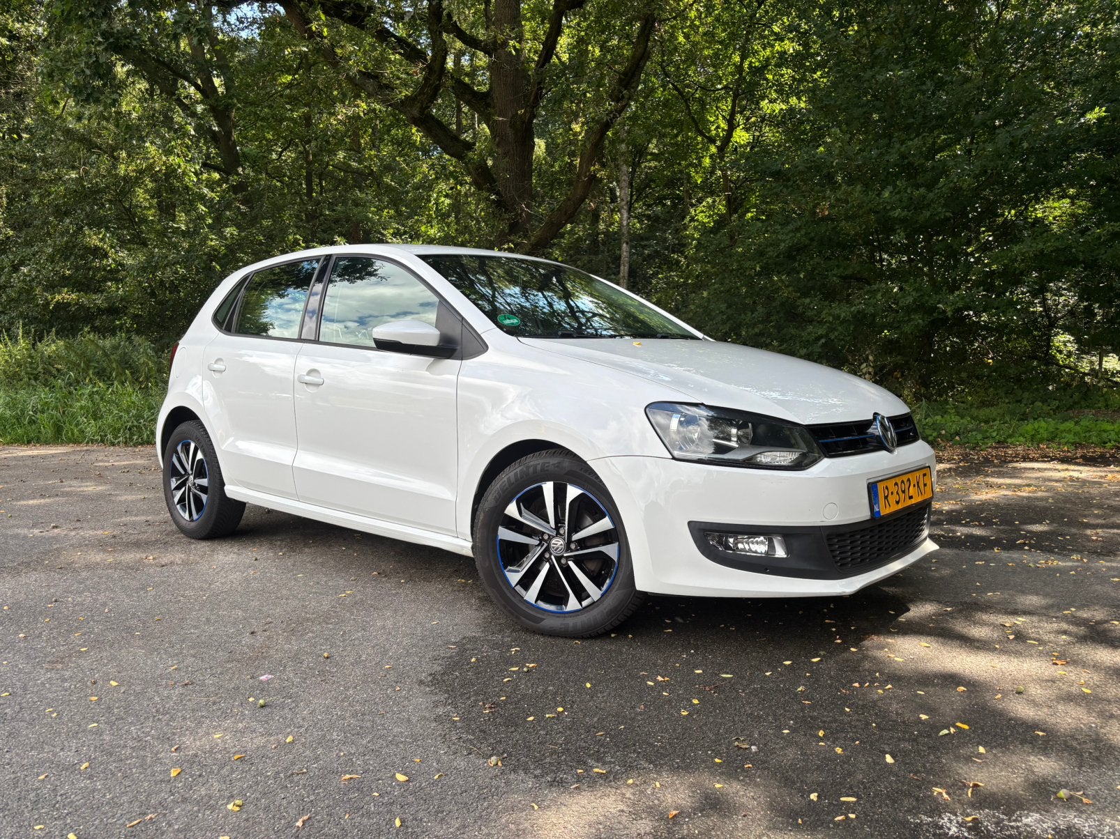 Volkswagen Polo 1.2 TSI 66KW 2012 Wit, Euro 5, Stof, 40 €/maand, 4 cilinders