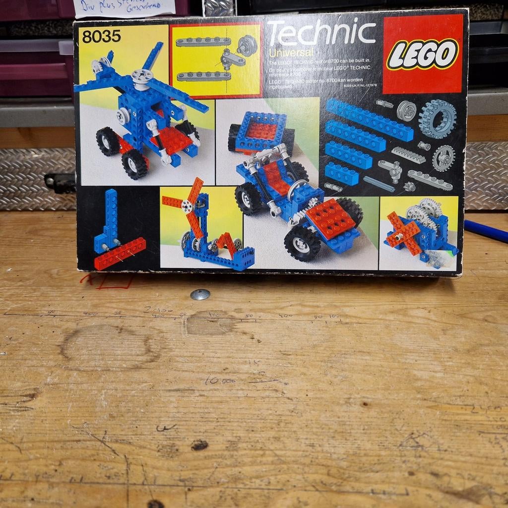LEGO Technic 8035 Universal Set - Vintage uit 1985, Kinderen en Baby's, Speelgoed | Duplo en Lego, Compleet, Gebruikt, Lego, Ophalen of Verzenden