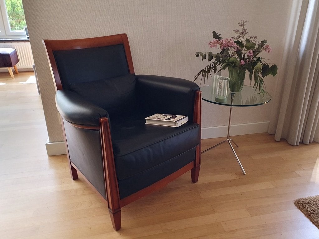 Fauteuil van Georgetti uit jaren 90, Ophalen, Gebruikt, Minder dan 75 cm, Leer
