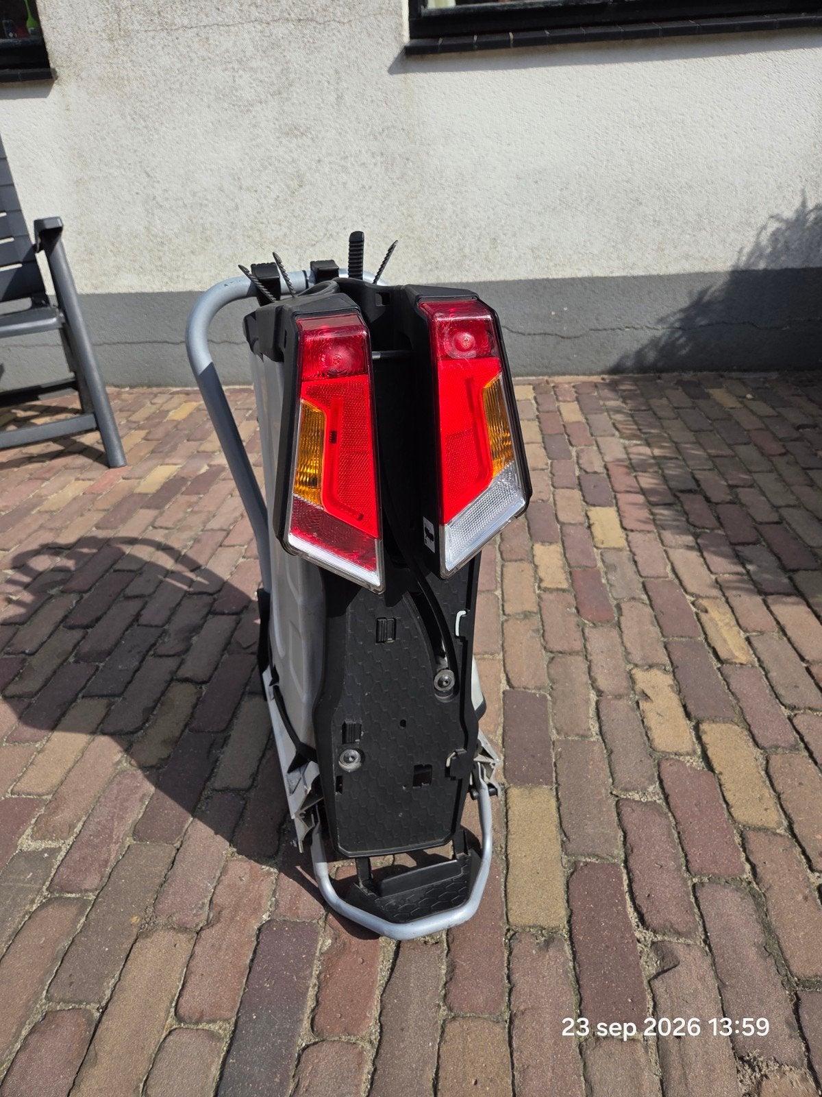 Volvo / Thule EasyFold 931 Fietsendrager, Auto diversen, Ophalen, Zo goed als nieuw, Brede banden, 2 fietsen