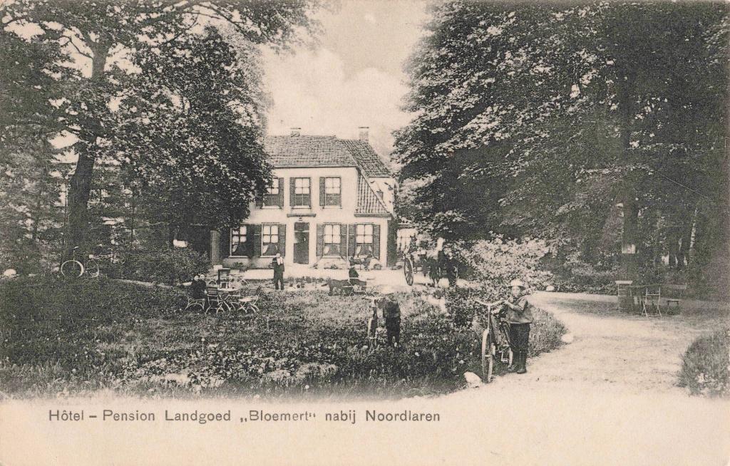 Noordlaren Hotel-Pension Landgoed Bloemert OM423, Ophalen, Voor 1920, Ongelopen, Groningen