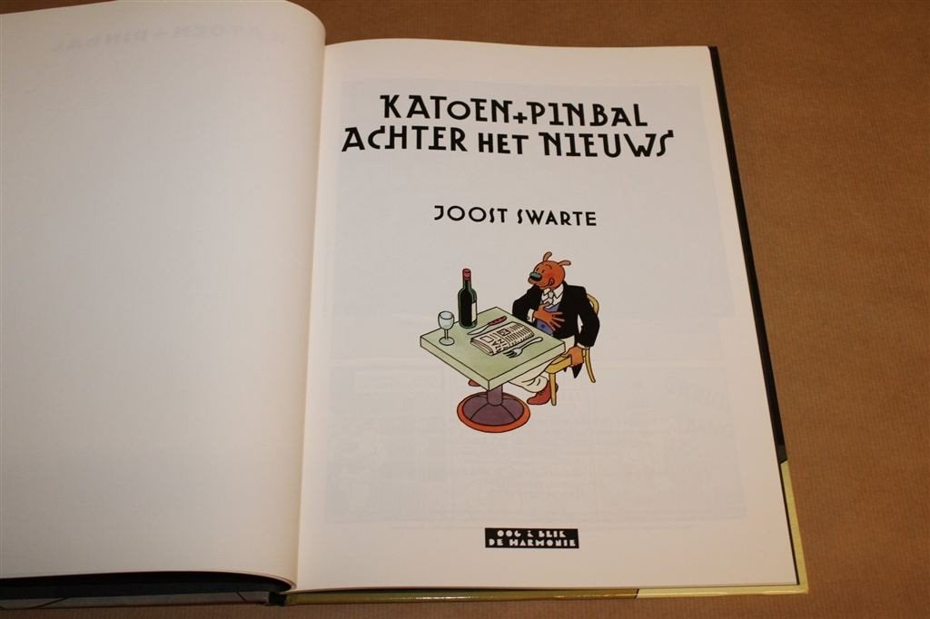 Achter het Nieuws — Katoen en Pinbal van Joost Swarte HC, Eén stripboek, Ophalen of Verzenden, Zo goed als nieuw