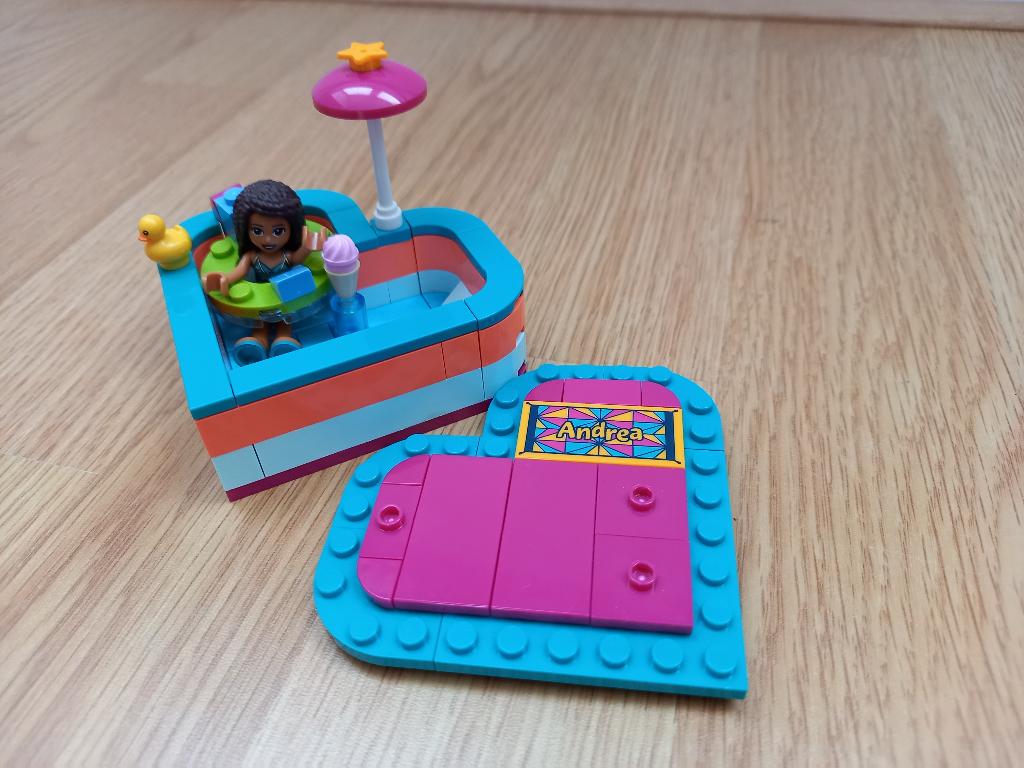 Lego friends 41384, andrea's hartvormige zomerdoos, Lego, Friends, Ophalen of Verzenden, Zo goed als nieuw