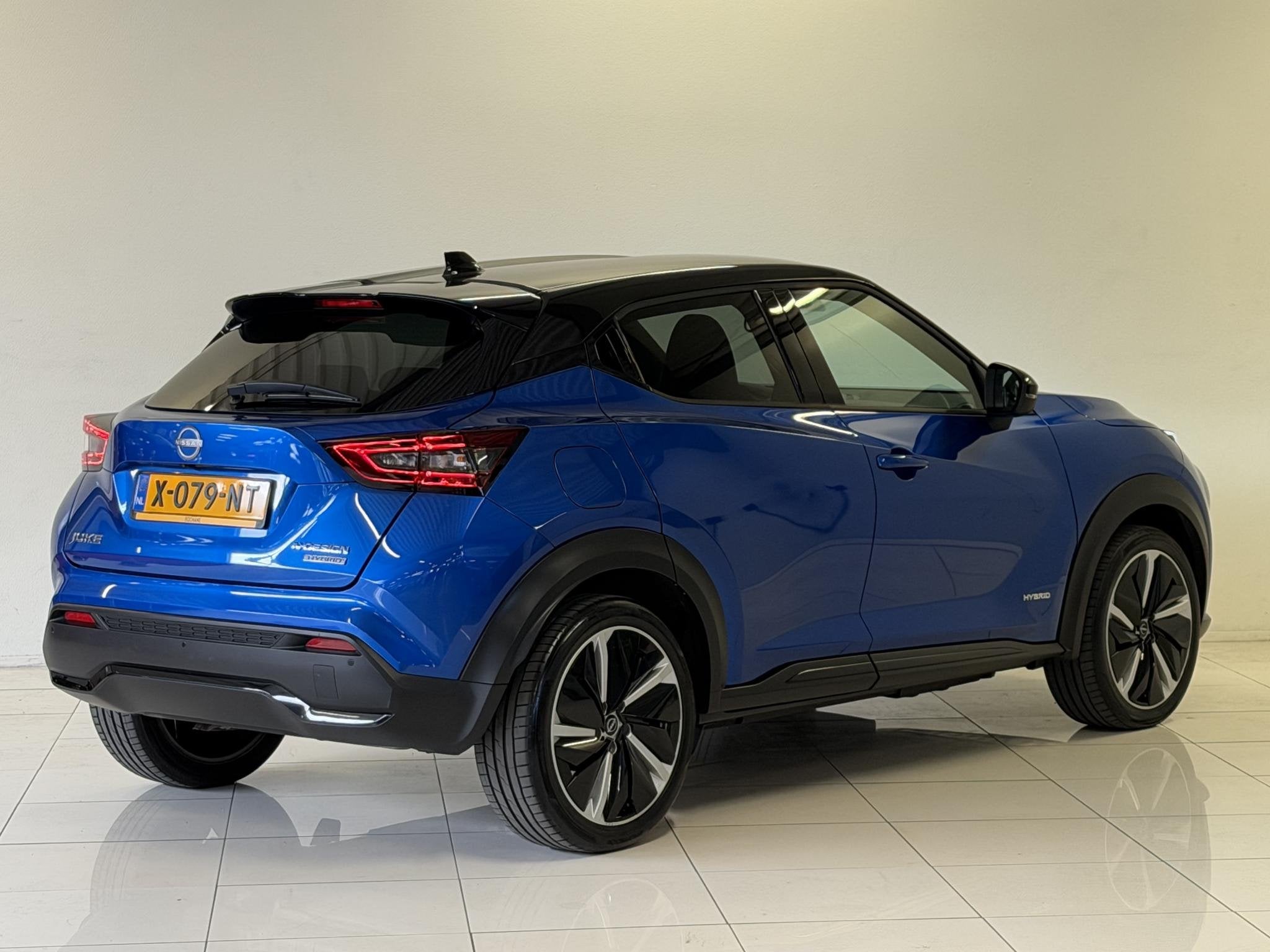Nissan Juke 1.6 Hybrid N-Design | Navigatie | Camera | Clima, Auto diversen, Blauw, Nissan Nederland BV, SUV of Terreinwagen, 1598 cc