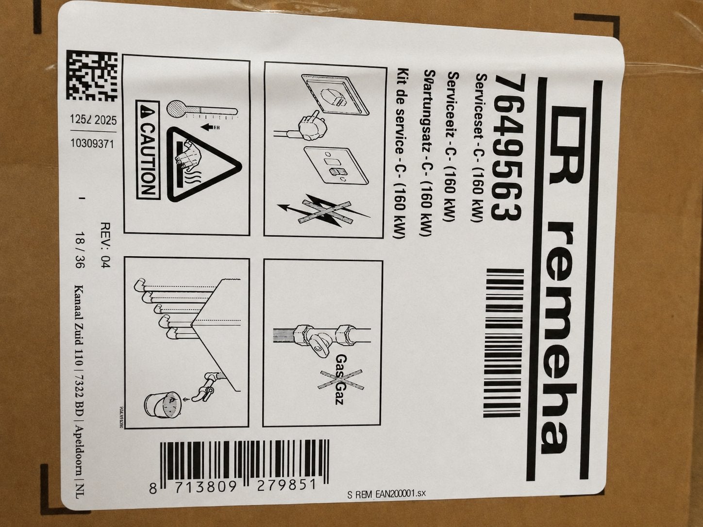 Remeha service kit nieuw, Doe-het-zelf en Verbouw, Verwarming en Radiatoren, Minder dan 30 cm, Cv-ketel of Combi-ketel, Nieuw