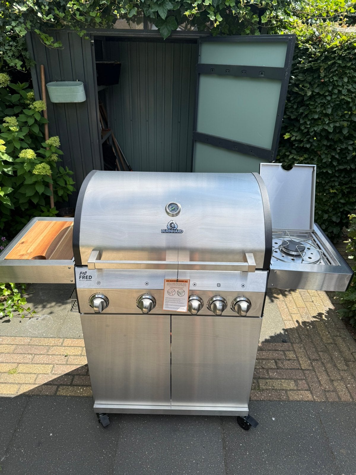 NIEUW Burnhard Big Fred Deluxe 4-pits gasbarbecue, Ophalen, Nieuw