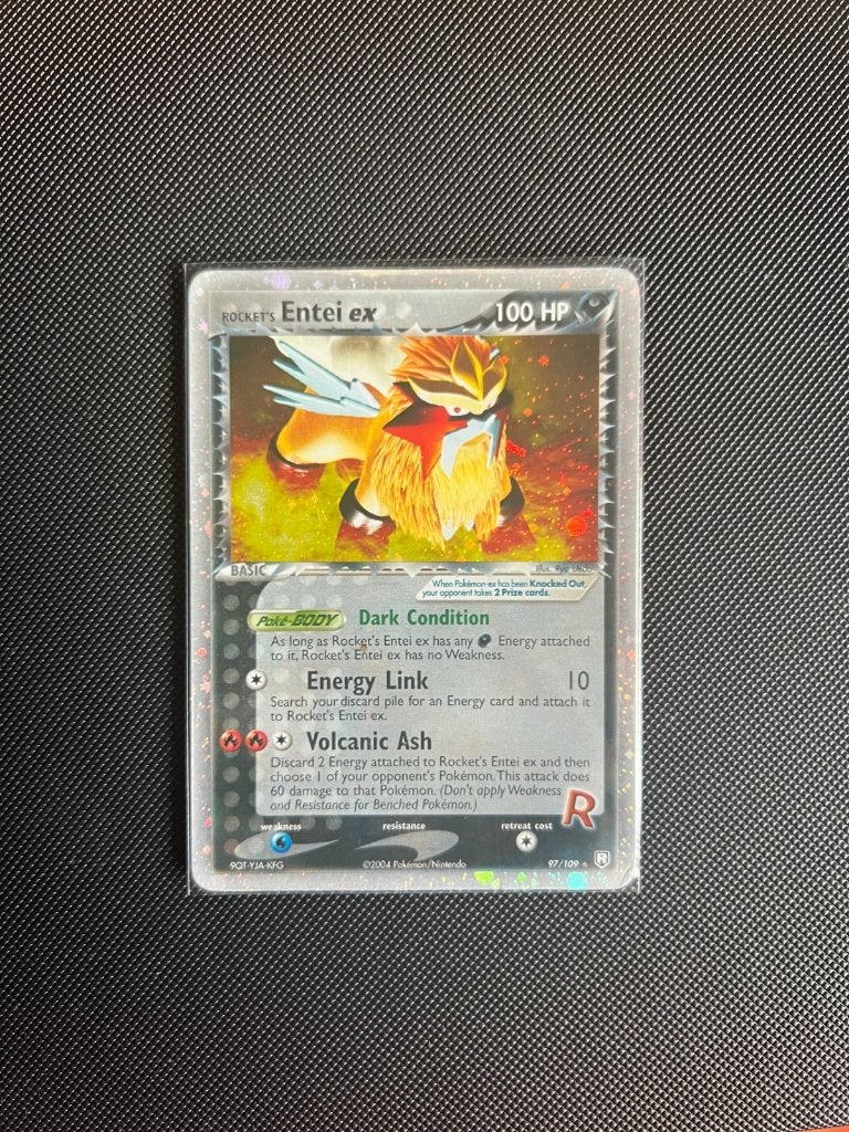 Rocket’s Entei Ex 97/109 Ex Team Rocket Returns Pokemon, Verzenden, Zo goed als nieuw, Losse kaart, Foil