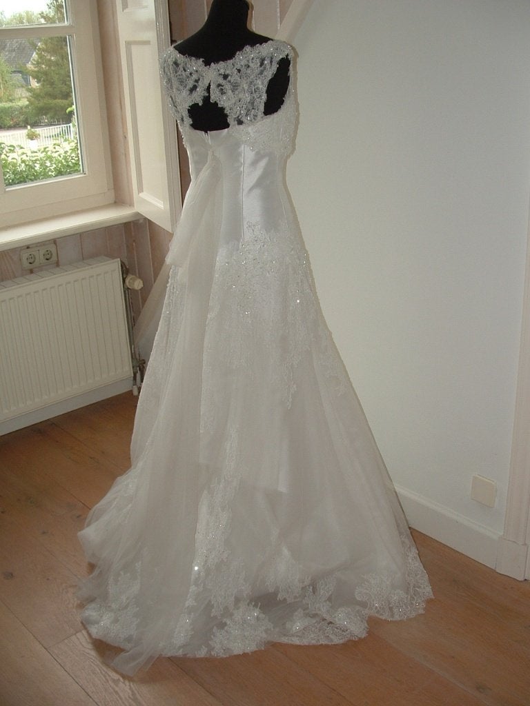 Nicole Milano collection Colet bruidsjurk trouwjurk 34/36, Trouwjurk, Wit, Ophalen of Verzenden, Zo goed als nieuw