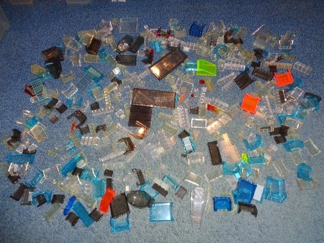 Partij X215=Lego ruiten gemengd, Lego, Lego, Gebruikt, Lego