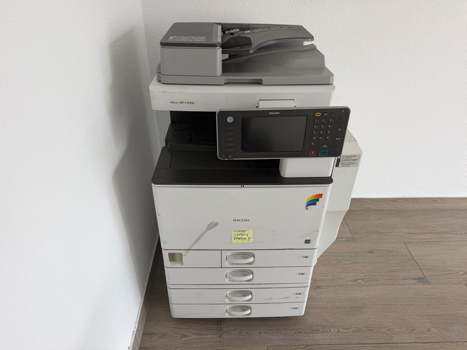 Ricoh Aficio MP C3002 All-in-one Printer - Werkt perfect!, Computers en Software, Printers, Gebruikt, All-in-one, Laserprinter