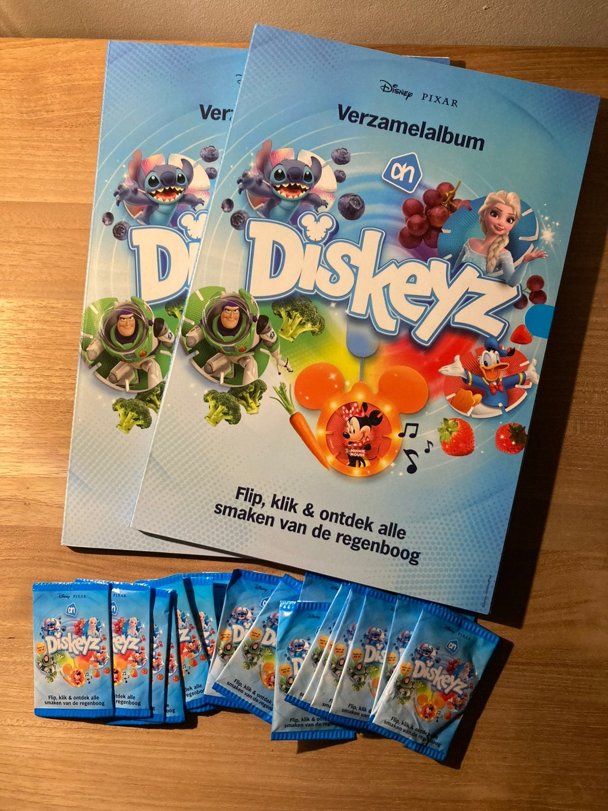 AH Spaaractie Diskeyz - 2x boek en 19x ongeopende Diskeyz, Verzamelen, Albert Heijn, Ophalen of Verzenden