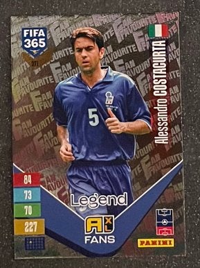 Panini Fifa365 2027 FANS’ FAV.   LEGEND   COSTACURTA  ITALIA, Verzenden, Zo goed als nieuw, Plaatje