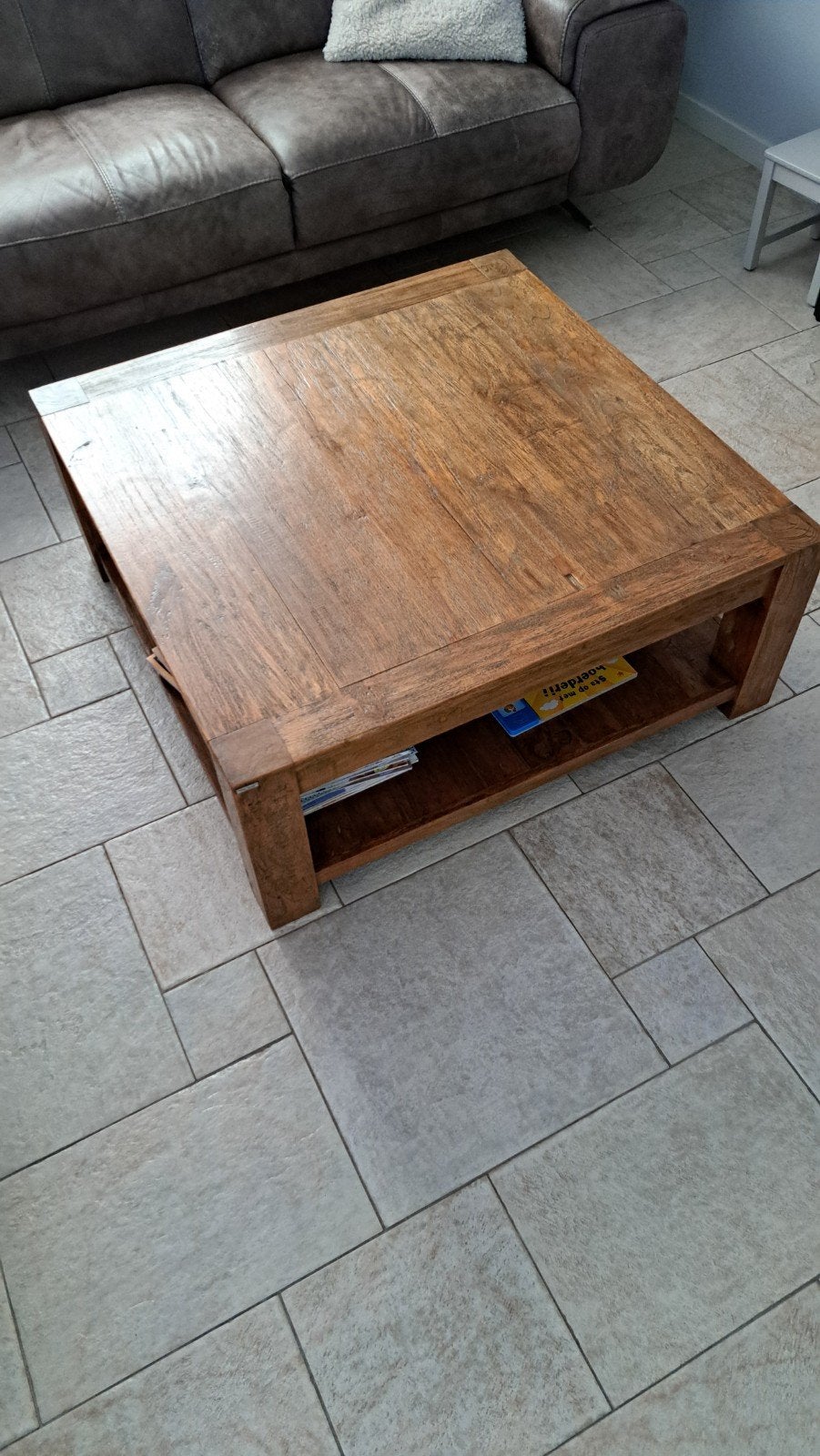 Salontafel My Home (Goossens) 100x100x40 cm, Huis en Inrichting, Gebruikt, Vierkant, Ophalen of Verzenden, 5 – 50