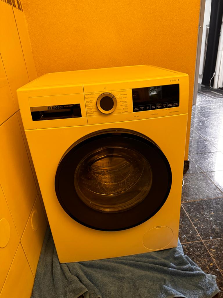 Bosch Serie 6 Wasmachine – 9 kg – Zo goed als nieuw, Ophalen, 1200 tot 1600 toeren, 8 tot 10 kg, Zo goed als nieuw