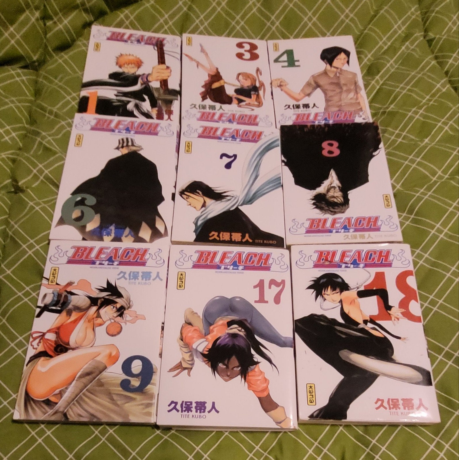 Manga's Bleach deel 1, 3, 4, 6 tm 8, 17 en 18 NL, Boeken, Gelezen, Japan (Manga), Meerdere comics, Tite Kubo