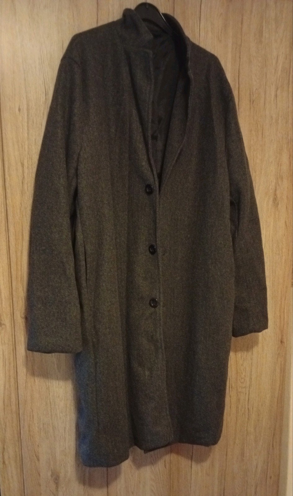 Heren winterjas overcoat - Laatste kansje 👈, Ophalen, Gedragen, Maat 52/54 (L), Grijs