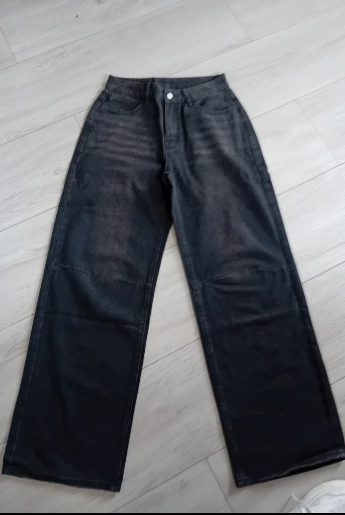 NIEUW! Shein; EZwear - Solid Wide Leg Jeans; maat 28 (36) S, Kleding | Dames, Spijkerbroeken en Jeans, Nieuw, Ophalen of Verzenden