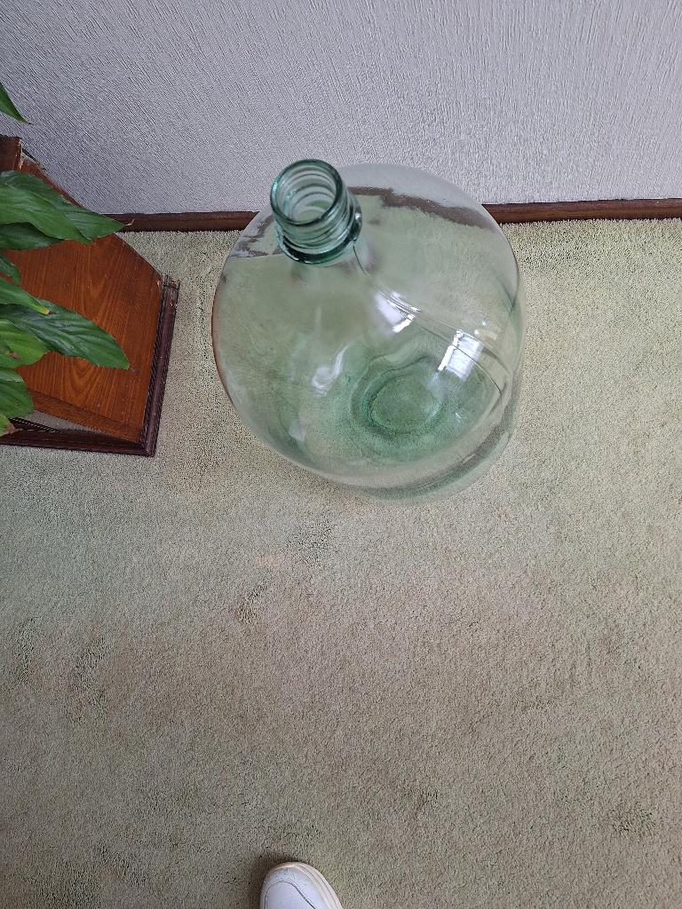 grote, groene fles/vaas, Ophalen, Minder dan 50 cm, Groen, Glas