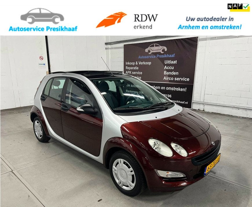 Smart Forfour 1.1 pulse AIRCO / SCHUIFDAK / 1E EIGENAAR, Auto's, Smart, Bedrijf, Te koop, ForFour, ABS, Airbags, Airconditioning
