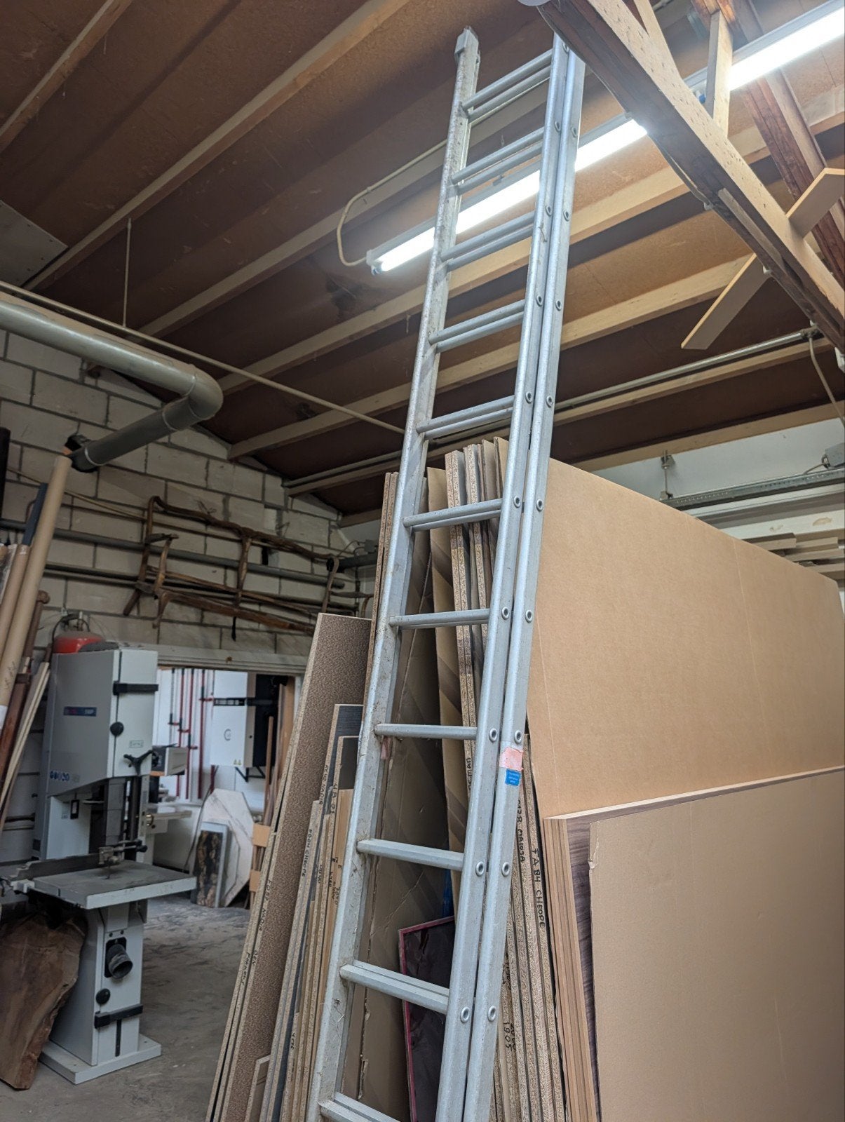 Aluminium Enkele Ladder 6,5m - Gebruikt, Gebruikt, Ophalen of Verzenden, Ladder, Opvouwbaar of Inschuifbaar