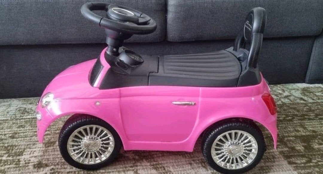 Roze Fiat 500 Loopauto voor Kinderen, Kinderen en Baby's, Speelgoed | Buiten | Accuvoertuigen, Ophalen
