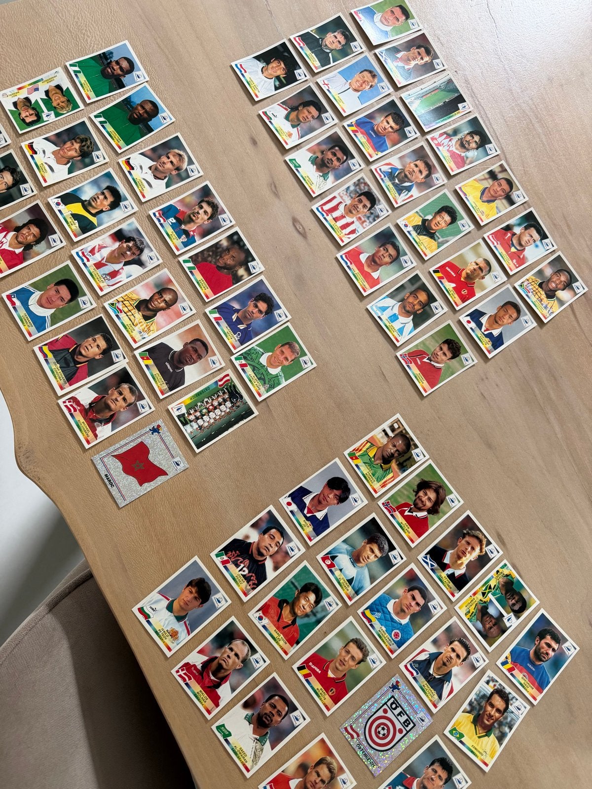 Voetbalplaatjes WK 1994 Panini - Diverse spelers, Ophalen of Verzenden, Gebruikt, Overige sporten, Poster, Plaatje of Sticker